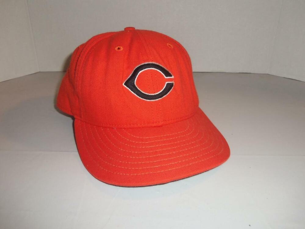 Cincinnati Reds Hat Cap Orange Black New Era 6 7/8 -0415T17